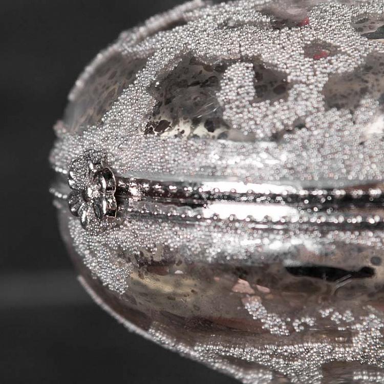 Ёлочная игрушка-шкатулка с бисером Луковица Xmas Onion Box With Mini Beads 7 cm