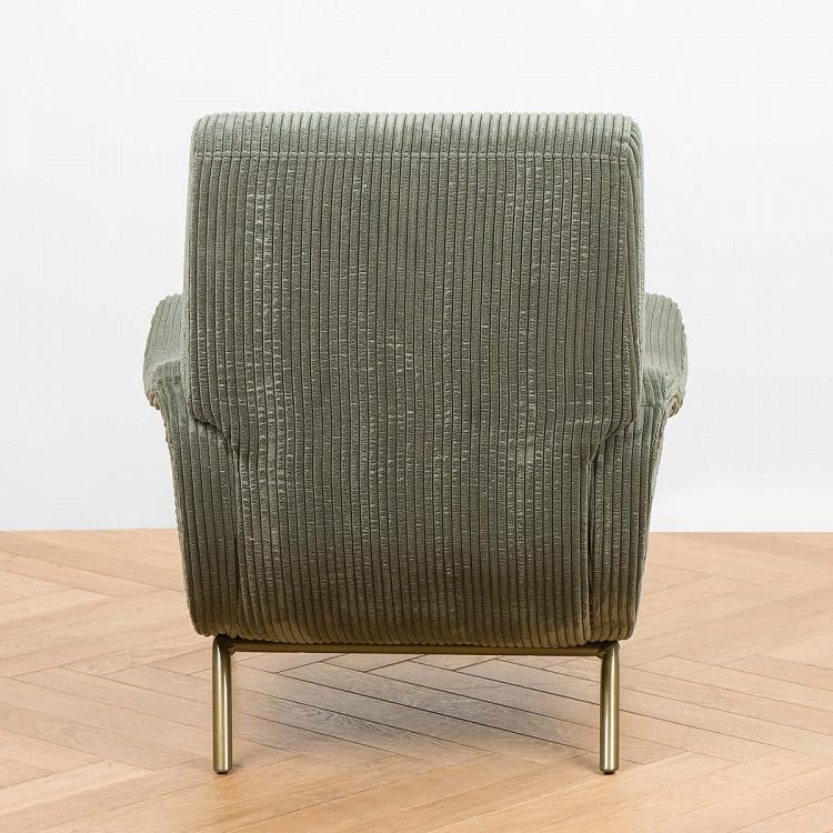 Зелёное кресло Альберт Albert Armchair Green Velvet