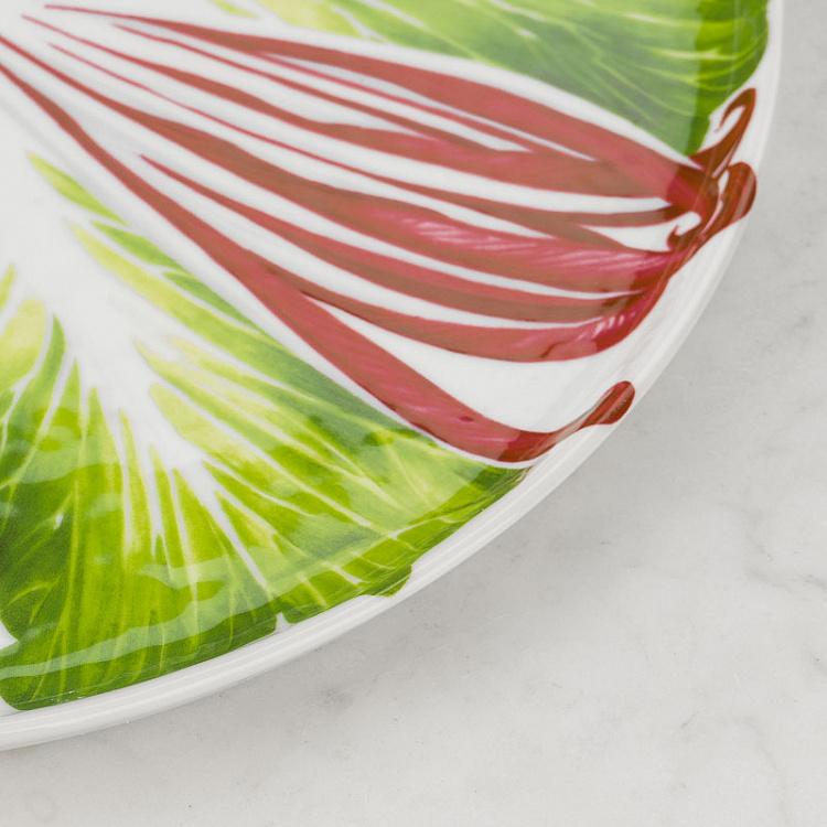 Сервировочная тарелка Средиземноморская диета Листья салата Dieta Mediterranea Insalate Serving Plate