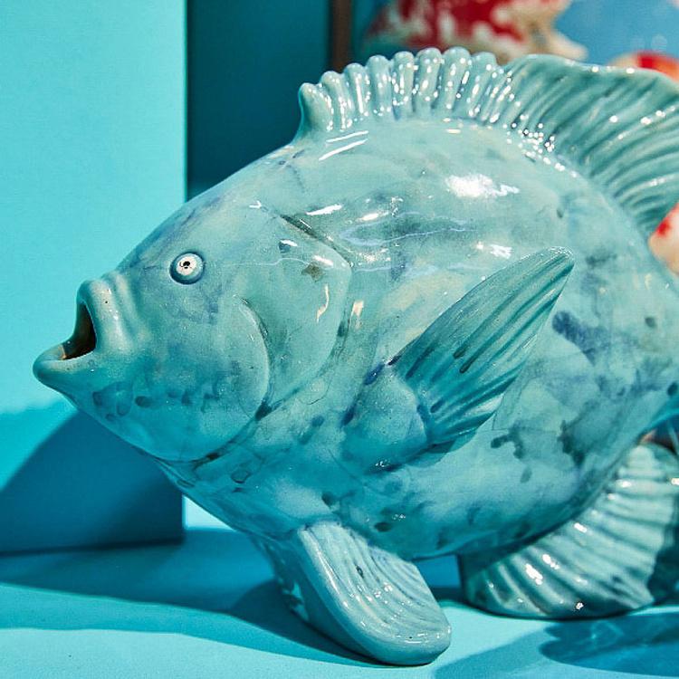 Статуэтка Голубая рыба Fish Blue Figurine
