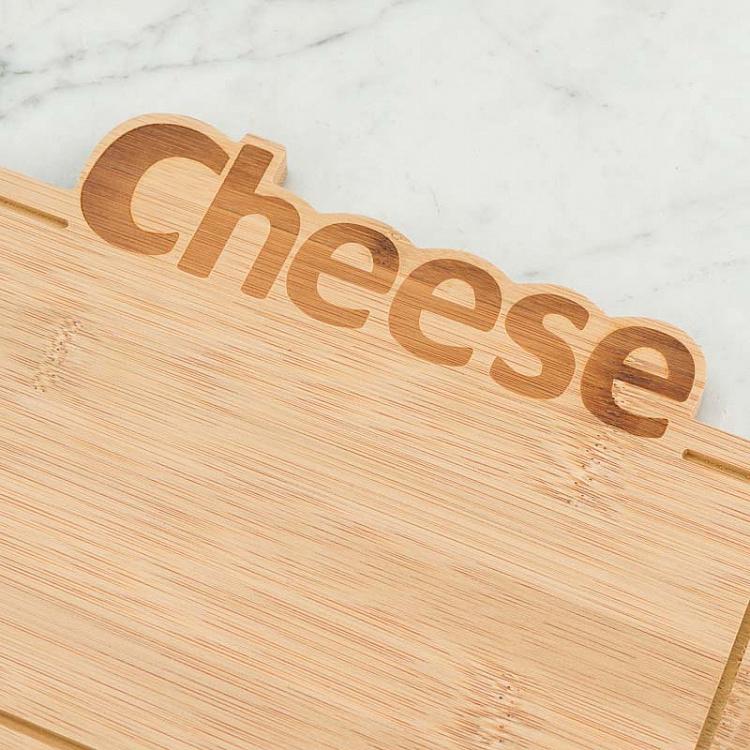 Сервировочная доска из бамбука Сыр Cheese Bamboo Tray