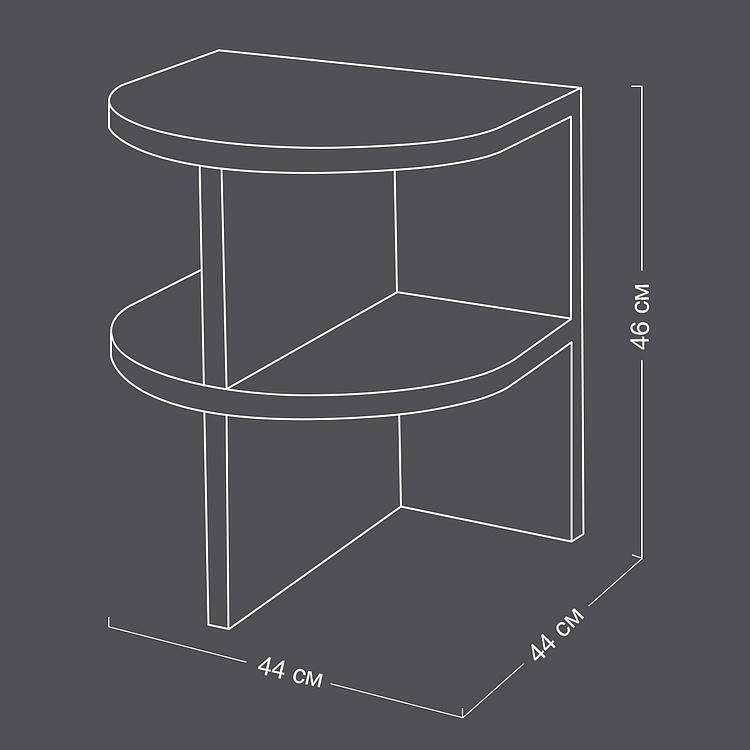 Прикроватный столик с полками Морре Morre Side Table With Shelves