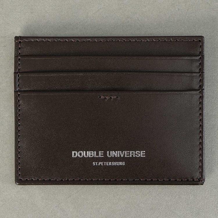 Кожаный картхолдер Двойная Вселенная Double Universe Cardholder