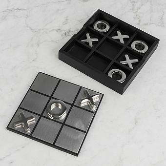 Tic Tac Toe Box Shiny Steel