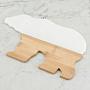 Сервировочная доска Bamboo And Marble Bear Tray