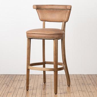 Angeles Barstool High, Weathered Oak