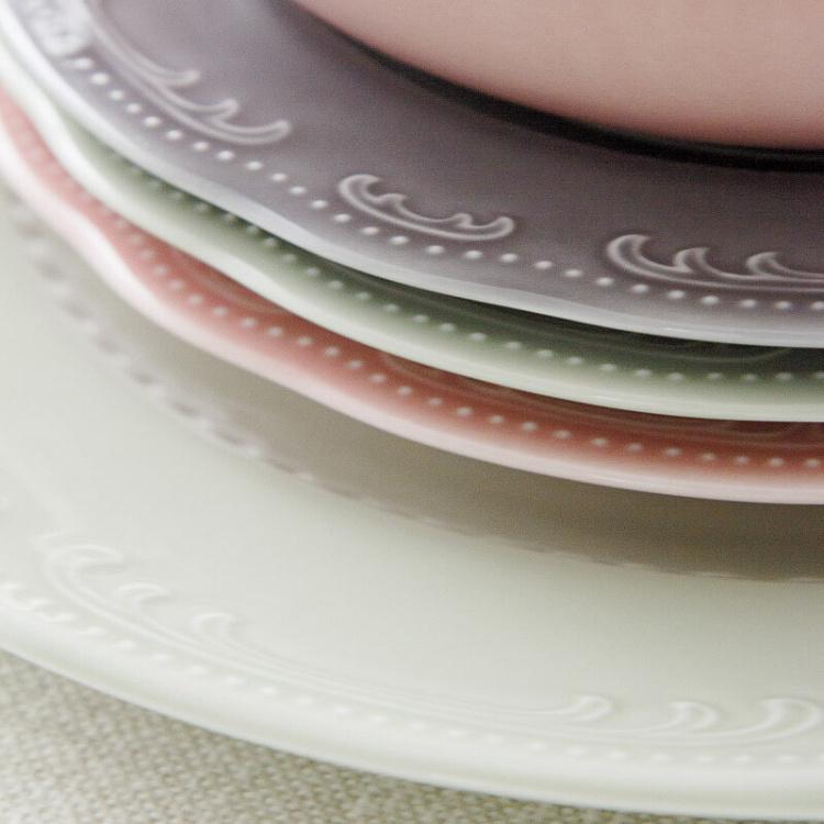 Серо-зелёная десертная тарелка Старая Вена Vecchio Vienna Dessert Plate Sage Green