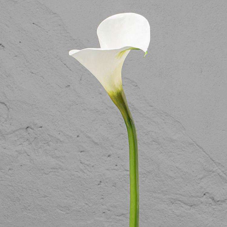 Искусственная калла белая, L Calla White Large 83 cm