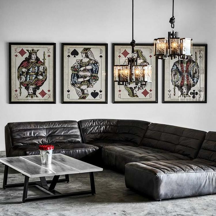 Картина-принт Трефовый Король Cards Konig Clubs