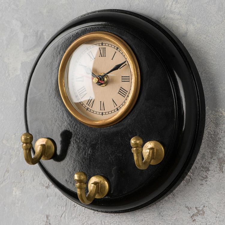 Настенные часы в морском стиле с тремя крючками Sea Style Clock With 3 Hooks