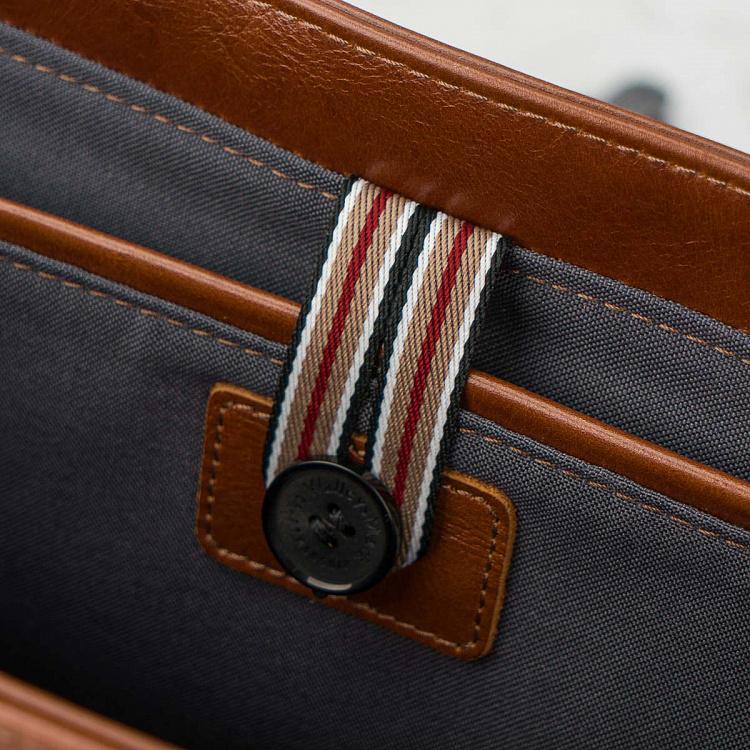 Кожаная мужская сумка-портфель Мессенджер Satchel Messenger Bag