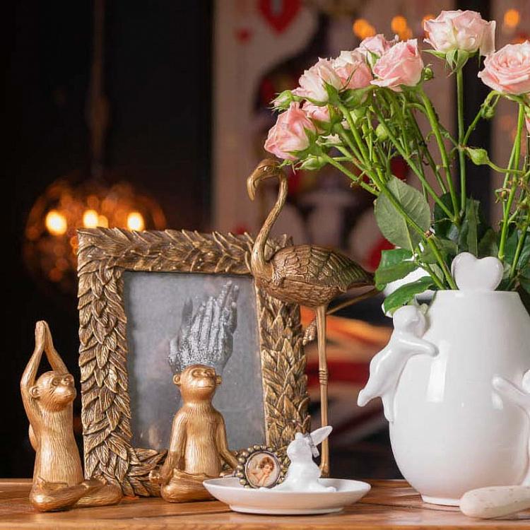 Рамка для фото Золотые листья, L Picture Frame With Golden Leaves Large