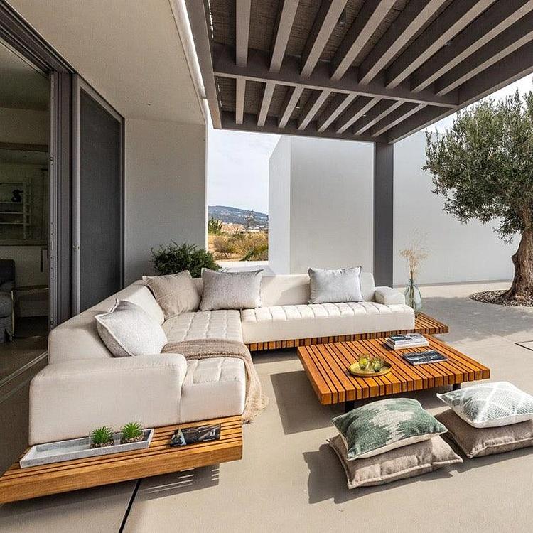 Садовый угловой диван Икона Icon Group, Golden Teak