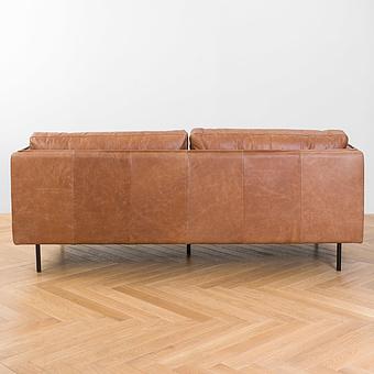 Трёхместный диван Rome 3 Seater натуральная кожа Chestnut Tan