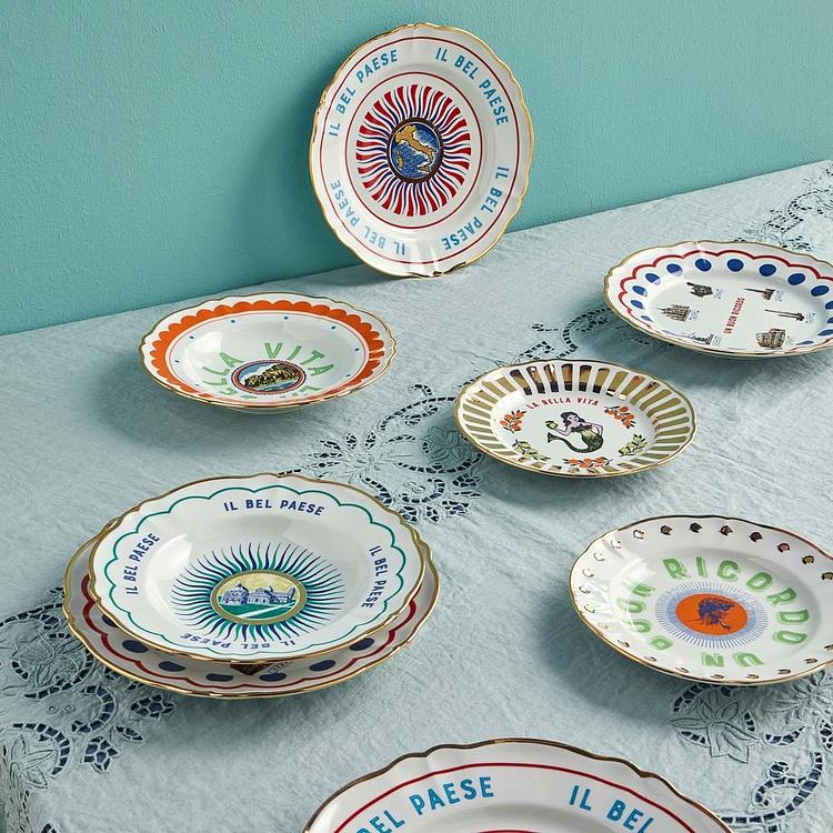 Глубокая тарелка Хорошие воспоминания Чудеса Un Buon Ricordo Deep Plate Miracoli