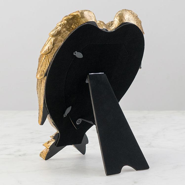 Рамка для фото с Ангел с золотыми крыльями Golden Angel Wings Photo Frame