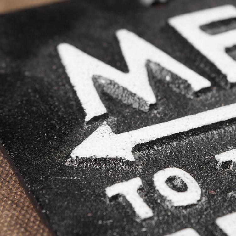 Металлическая табличка Мужчины налево, потому что женщины всегда правы Plaque Murale En Metal Men To The Left Because Women Are Always Right