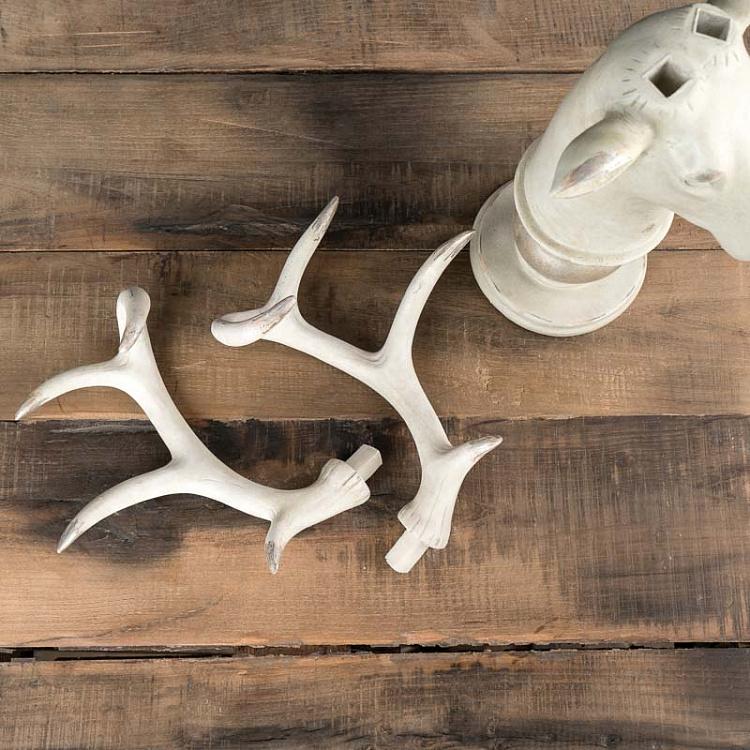 Статуэтка Белый олень White Deer Head On Stand