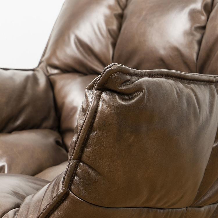 Вращающееся кресло Центр, чёрные матовые ножки Center Swivel Armchair, Black Matt Metal RM