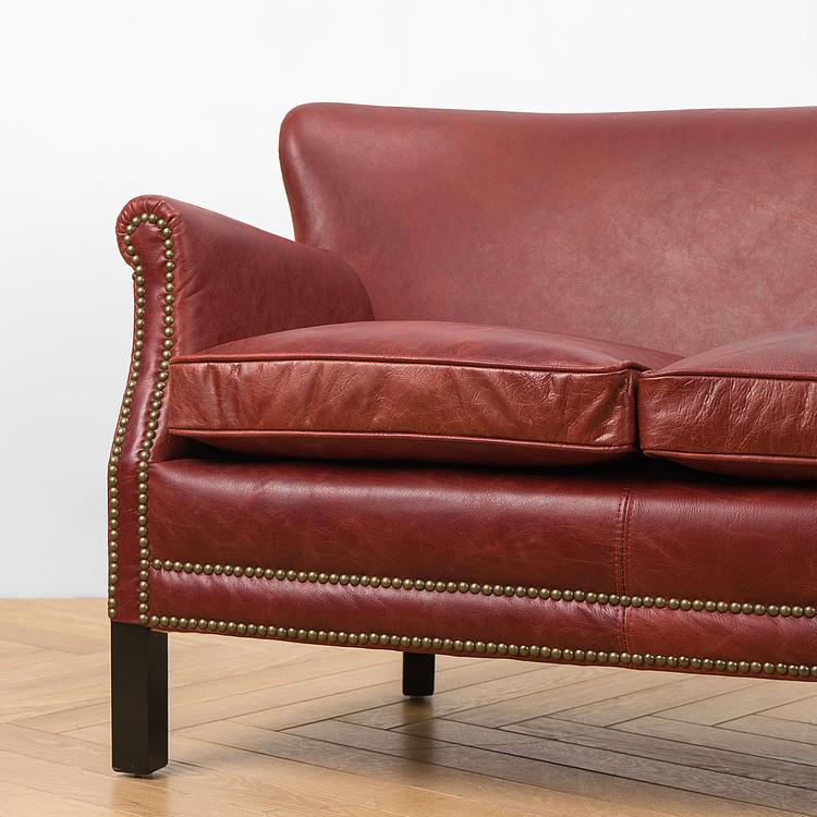 Двухместный диван Поль, чёрные ножки Paul 2 Seater, Black Wood D