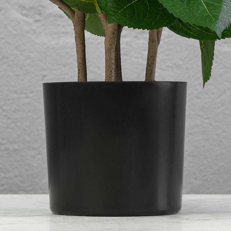 Искусственная гортензия кустовая голубая Hydrangea Bush Dark Blue 55 cm