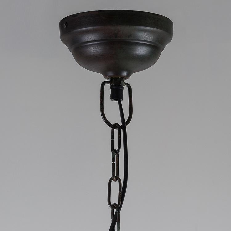 Подвесной светильник Брассерия медно-синего цвета Lamp Blue and Verdigris