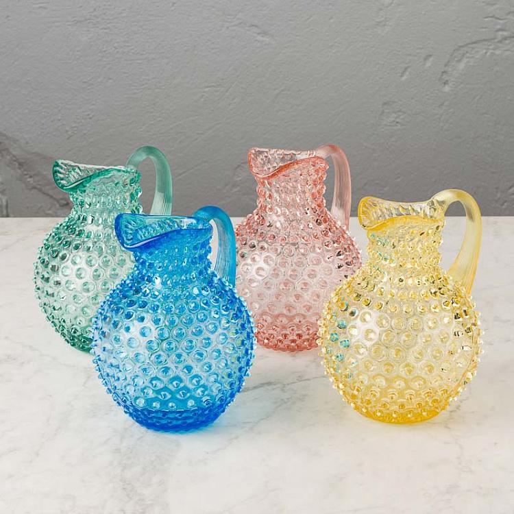 Дымчато-розовый кувшин Диамант Pitcher Hobnail Sweet Pink Large