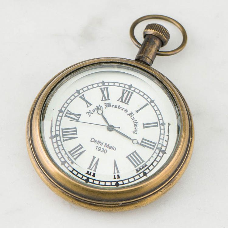 Настольные часы с пропеллером на подставке Propeller Desk Clock On Leather Stand