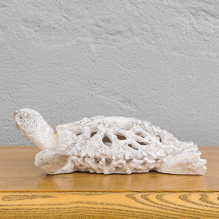 Статуэтка коралловая Черепаха Coral Look Sea Turtle White