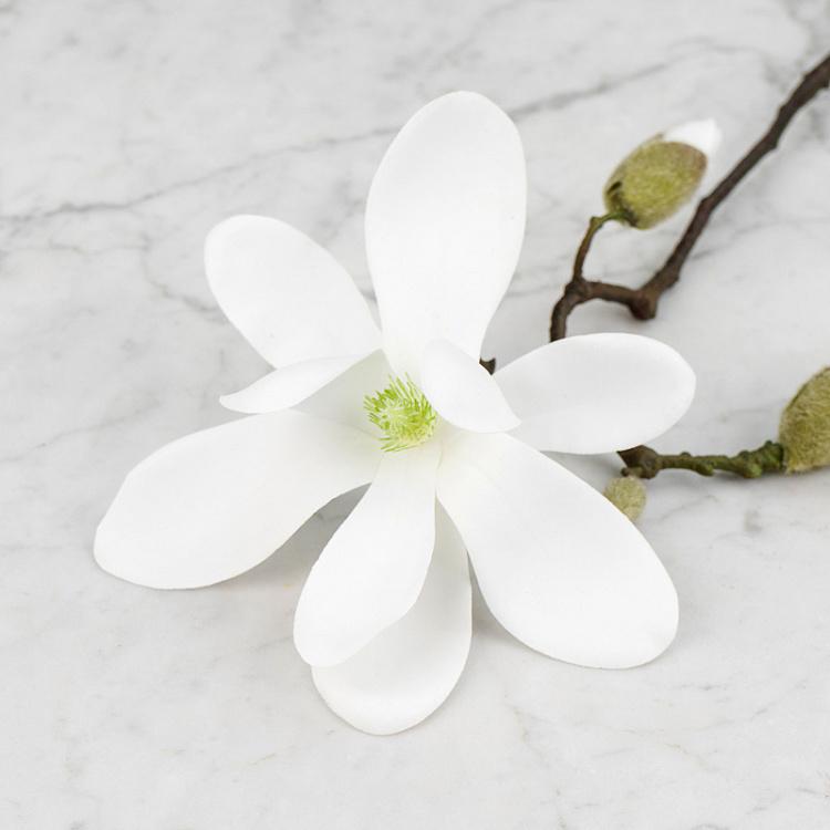 Искусственная магнолия белая Magnolia Branch White 75 cm