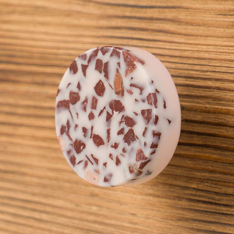 Мебельная ручка Терраццо розового цвета Colourful Terrazzo Knob Pink