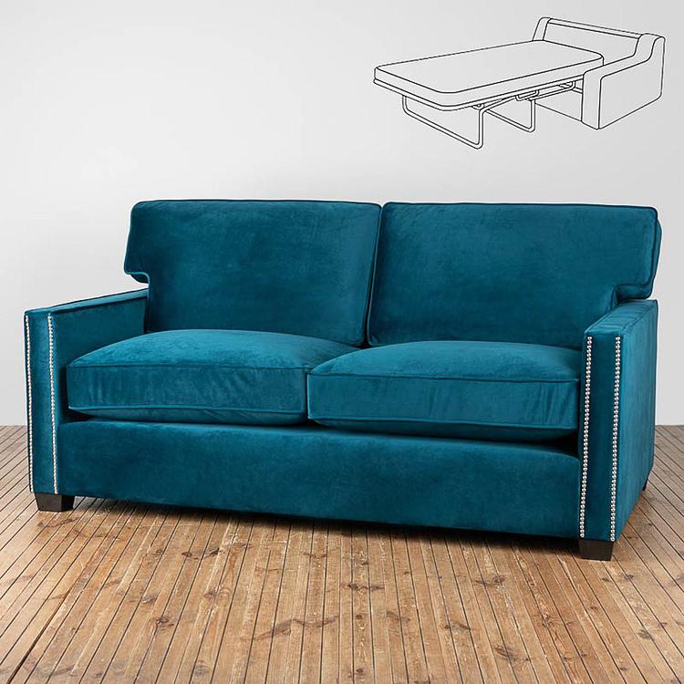 Раскладной двухместный бархатный диван-кровать Виконт Уильям Viscount William 2 Sleeper Velvet