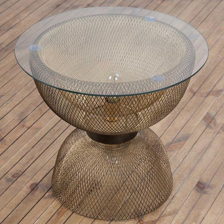Прикроватный столик с подсветкой Side Table Inlight With Lamp Inside
