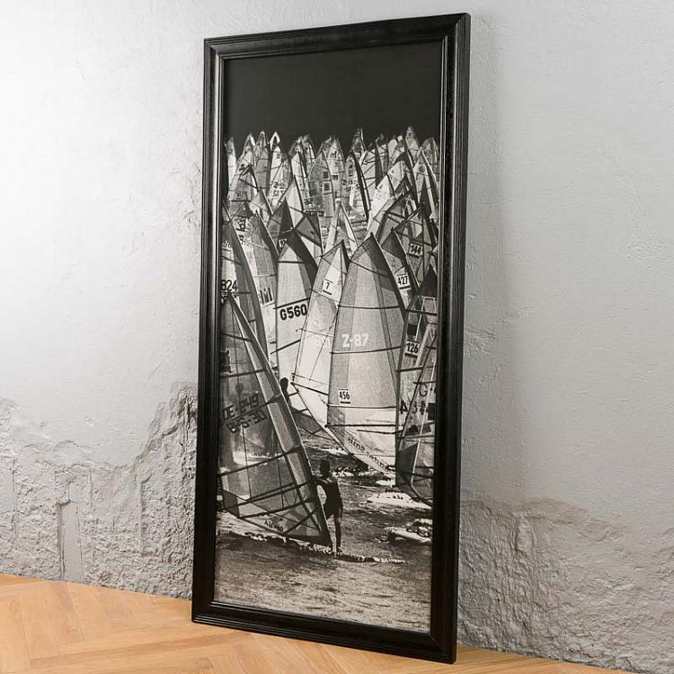 Панорамный фото-принт в раме Парусники, центральная часть Windsails Panoramic 2 Middle