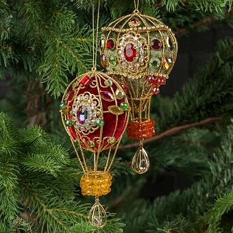 Set Of 2 Hot Air Balloons 17 cm