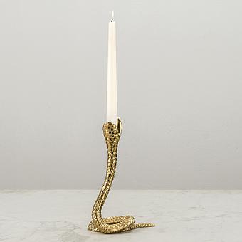Snake Candle Holder Gold