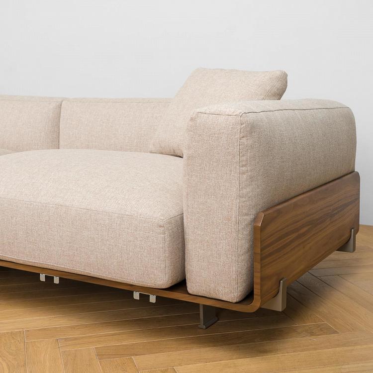 Угловой диван Позитано с полкой за спинкой Positano Group With Shelf