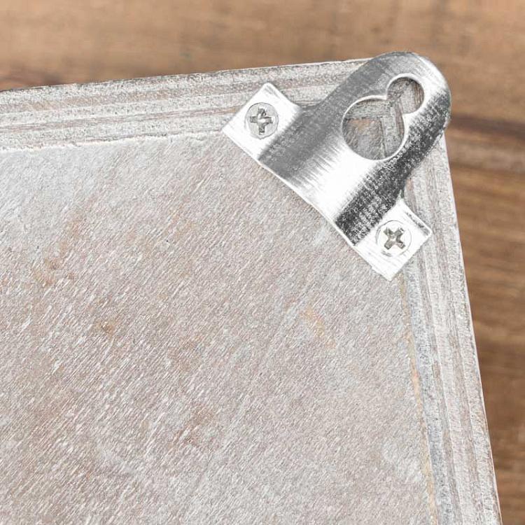 Крючок Скворечник с птичкой Hook Bird House Bleached Wood With Bird