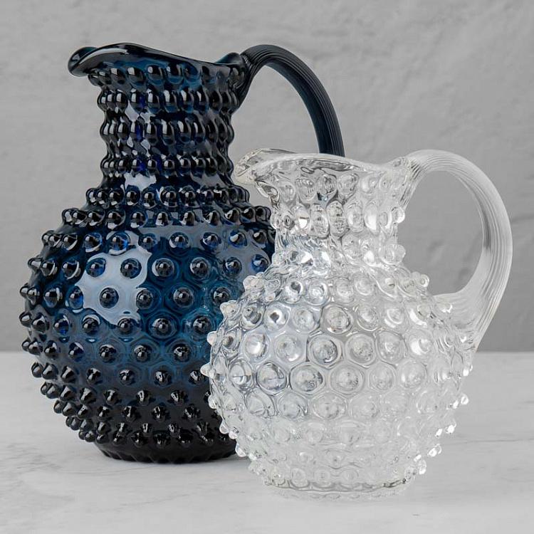 Тёмно-синий кувшин Диамант Pitcher Hobnail Night Blue Large