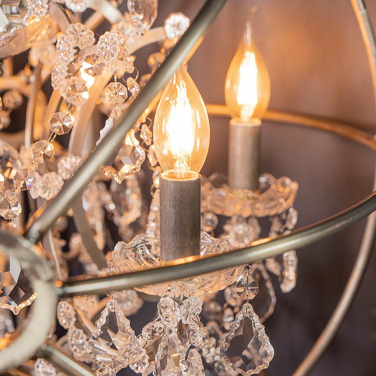 Хрустальный торшер со столиком и гироскопом Кристалл Gyro Crystal Floor Lamp With Tray