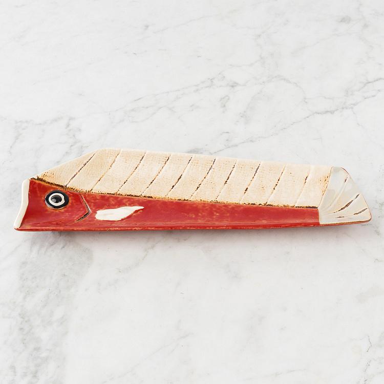 Набор из трёх сервировочных блюд Мультяшные рыбки Set Of 3 Long Fish Dishes Comics