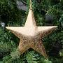 Ёлочная игрушка Hanger Star Gold 20 cm