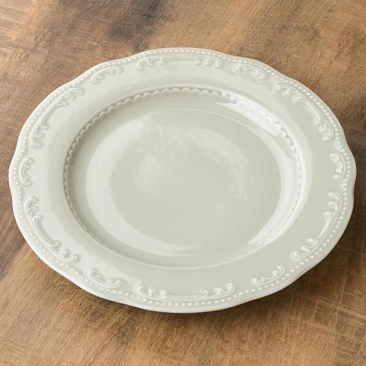 Серо-зелёная десертная тарелка Старая Вена Vecchio Vienna Dessert Plate Sage Green