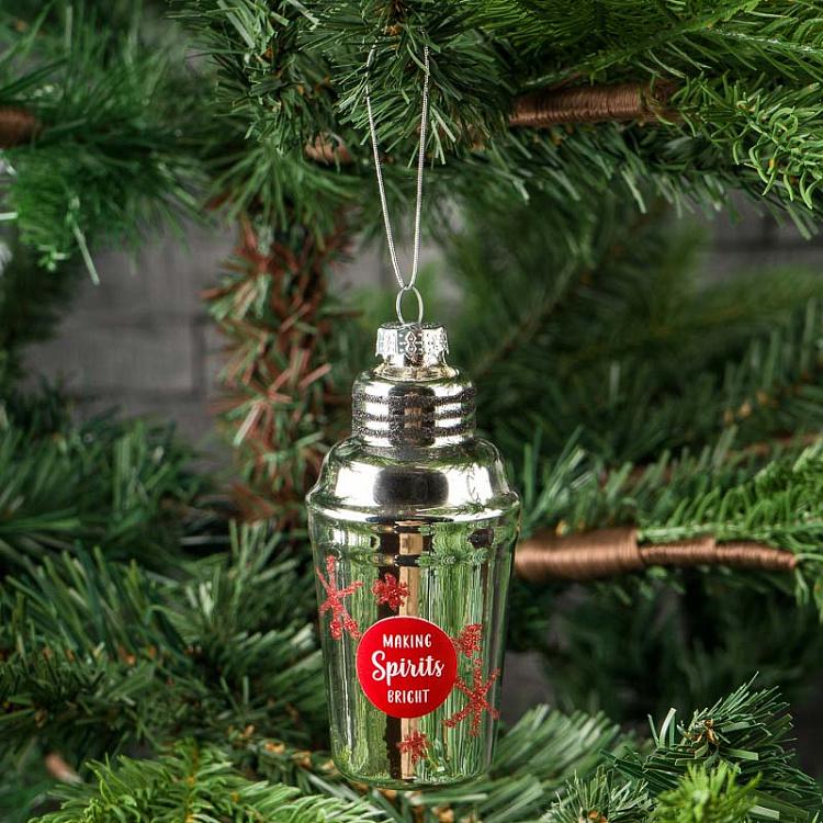 Ёлочная игрушка Шейкер Glass Hanger Shaker 11 cm