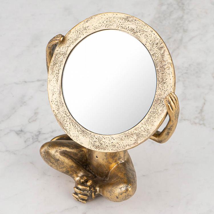 Настольное зеркало Обезьяна с ношей Monkey Holding Mirror