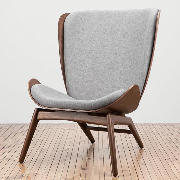 Кресло Читатель, тёмные ножки  The Reader Wing Chair, Dark Oak