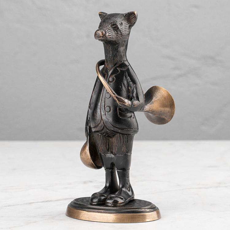 Статуэтка Барсук с горном Badger With Cor