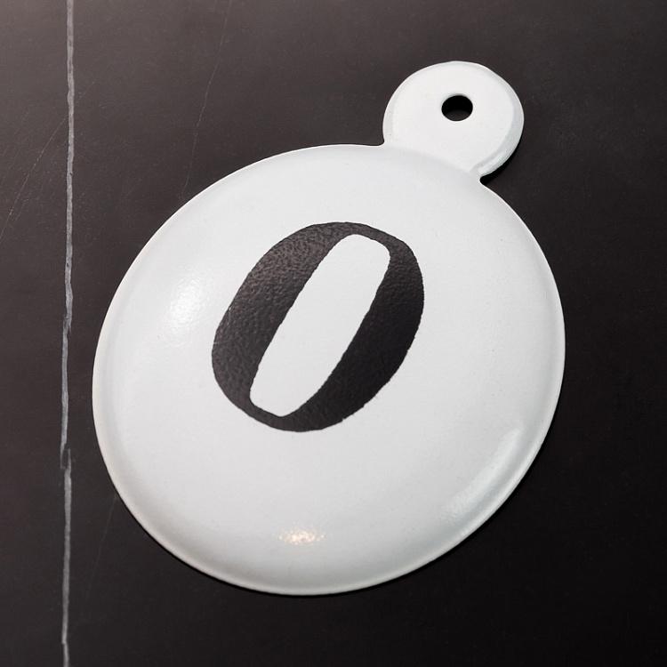 Подвесная металлическая цифра 0 Hanging Number 0