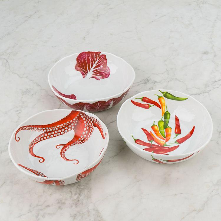 Салатница Средиземноморская диета Осьминог Dieta Mediterranea Polipo Bowl