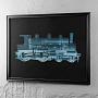 Фото-принт Locomotives Train Xray Flat